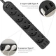 Мережевий фільтр-подовжувач RZTK Power Strip 5+3 USB-A Black (PS-5A/B) 2 м - зображення 3