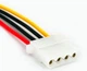 Кабель перехідник 1x SATA 15 Pin -> MOLEX 18AWG(IDE 4pin) (537446730) Різнокольоровий - зображення 5