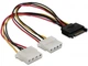 Кабель перехідник 1x SATA 15 Pin -> 2x MOLEX 18AWG (529780380) Чорно-Жовтий-Червоний - зображення 2