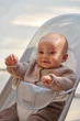 Крісло-гойдалка BabyBjorn Bliss Mesh Silver/White, 7317680051295 - зображення 5