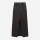 Юбка из искусственной кожи длинная осенняя теплая женская Zara 8741-252-800 S Темно-коричневая (Za04130568125) - изображение 2