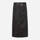 Юбка из искусственной кожи длинная осенняя теплая женская Zara 8741-252-800 S Темно-коричневая (Za04130568125) - изображение 3