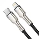 Дата-кабель Baseus Cafule Type-C / Lightning PD 20W CATLJK-B01 2 м, Black - изображение 1