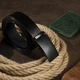 Ремень мужской из натуральной кожи Vintage leather-20302 115 см Черный - изображение 9