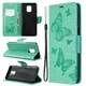 Чехол-книжка с рисунком UniCase Butterfly Pattern для Xiaomi Redmi Note 9 Pro Max / Note 9 Pro / Note 9s - Green - изображение 1
