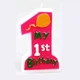 Свічки для торта Petit Candles, "Мій 1-ий день народження" велика, рожева - зображення 2
