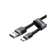 Дата кабель USB 3.1 AM to Type-C 0.5m 3A grey-black Baseus (CATKLF-AG1) - зображення 2