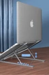 Металлическая подставка для ноутбука STR Aluminum Laptop Stand (X3) - Silver - изображение 4
