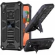 Чехол Military Shield для Motorola Moto E7i / E7 Power / E7i Power бампер противоударный с подставкой Black - изображение 1