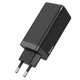‚Швидкий зарядний пристрій Baseus GaN Mini Quick Travel Charger 65W 2 Type-C + USB Type A PD 3.0 QC4.0 CCGAN-B01 black - зображення 2