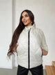 Женский теплый стеганый жилет с капюшоном KML 0035 XL (50-52) Белый ( 0035/2 C) - зображення 4