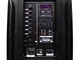 Акустическая переносная колонка ZXX-7575/8163 аккумуляторная с микрофонами 80х39х33 см USB/SD/FM/BT/TWS/2MIC 12" 2500W пульт Д/У Черная - зображення 2