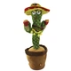 Мягкая игрушка танцующий кактус Dancing Cactus EL-2323 поёт и повторяет слова светится 120 песен Зеленый - изображение 7