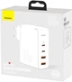 Мережевий зарядний пристрій Baseus GaN2 Pro Quick Charger 2C+2U 100 Вт EU White (CCGAN2P-L02) - зображення 7