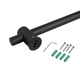 Душова стійка з тримачем універсальна Qtap Lepit 665 мм округла QTLEP82103OB Black Matt - зображення 5