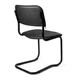 Стул офисный PromStul Квест-8.1 черный кожзам черный стальной каркас - изображение 4