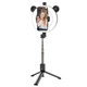 Кільцева лампа зі штативом триподом BOROFONE BY6 PerfectPic fill light live broadcast holder black - зображення 4