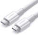 Kabel Ugreen US300 Charging Cable USB Type-C to USB Type-C 5A 1 m White (6957303865512) - obraz 2