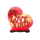 Соляная лампа-ночник Сердце Saltlamp I love you высотой 13 см (123713) - изображение 1