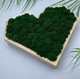 Картина,панно сердце со стабилизированым мхом MiNature Moss 25*28см - изображение 3