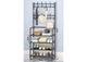 Універсальна вішалка для одягу New simple floor clothes rack розмір 60X29.5X151 см Чорна - изображение 2