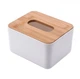 Бокс для серветок Tissue з бамбуковою кришкою - зображення 1