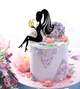 Топер фігурка на торт двосторонній "Дівчина з цифрою" Manific Decor (5.113.01) - зображення 2