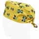 Медицинская шапочка мужская FloralScrubs универсальная принт машинки на желтом - изображение 2