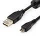USB - USB micro кабель 1.8 м Черный ATCOM для синхронизации данных, питания (9175) - изображение 1