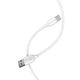 Кабель BOROFONE BX14 USB to Type-C 2.4A, 3m, PVC, TPE connectors, White (6957531090397) - изображение 5