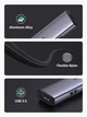 Hub USB Ugreen CM473 4-in-1 USB Type-C to 4xUSB 3.0 HUB Space Gray (20841) - obraz 4