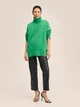 Светр в'язаний жіночий Mango 27011159-43 XL Зелений (8445661114369) - зображення 3