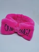 Косметична пов'язка для волосся OMG Oxa плюшева Малинова 2789 - изображение 2
