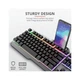 Клавиатура Trust GXT 853 Esca Metal USB Black (23796) - зображення 7