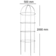Опора для рослин арочно-кільцева 2000*500*500 - зображення 2