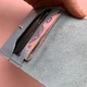 Шкіряний гаманець mini Блакитний - зображення 6
