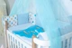 Балдахин универсальный с помпонами Baby Veres Голубой 180х600 см 158.1.10 - изображение 3