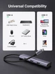 USB-хаб UGREEN CM473 USB-C to 4xUSB 3.0 5Gbps Space Gray (20841) - изображение 3