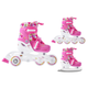 Ролики коньки 2в1 SMJ sport Pink Hearts размер 30-33 (smj102) - изображение 2