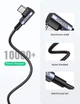 Кабель UGREEN USB 2.0 - Type-C Cable Aluminum Braid 0.5m 3A 18 W Gray / Black (50940) - зображення 2