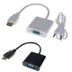 Адаптер (конвертер) сигнала HDMI в VGA+audio, 0.28m, Black - изображение 2