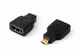 Переходник HDMI(F) на micro HDMI(M), позолота - изображение 1