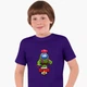 Футболка дитяча Амонг Ас Бравл Старс Спайк (Among Us Brawl Stars Spike) (25186-2599) 122-128 см Бавовна Фіолетовий - зображення 2