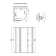 Душевая кабина Lidz Latwa SC90x90.SAT.LOW.FR, стекло Frost 4 мм без поддона - изображение 2