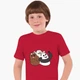 Дитяча футболка Вся правда про ведмедів (We Bare Bears) (25186-2665) 134-140 см Бавовна Червоний - зображення 1