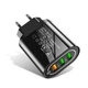 Сетевое зарядное устройство USLION UC3734 24W 3xUSB Black - изображение 1