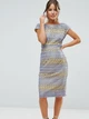 Кружевное платье-карандаш с контрастной подкладкой ASOS AS100620-40 2XS (797852XS) Фиолетовый - изображение 1