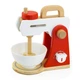 Игрушечный миксер Viga Toys деревянный 24х20х13 см красный белый (700868) - изображение 1
