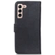 Чохол-книжка із застібкою KHAZNEH Wallet Cover для Samsung Galaxy S22 - Black - зображення 4