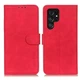 Чехол-книжка с застежкой KHAZNEH Retro Wallet для Samsung Galaxy S22 Ultra - Red - изображение 2